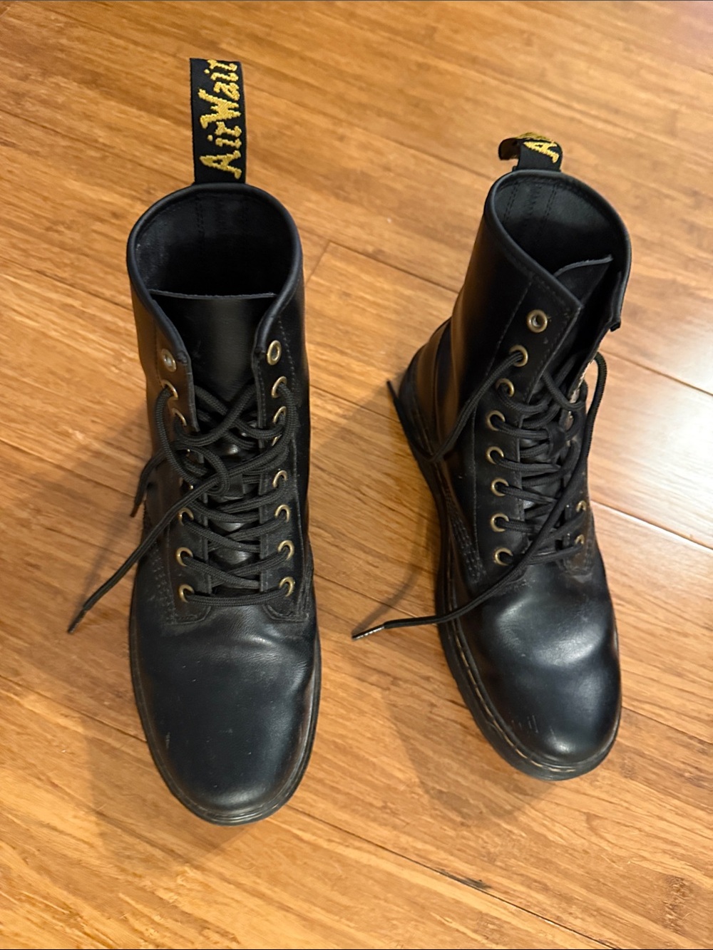 Dr Martens Black Combat Boot Leather Zavala